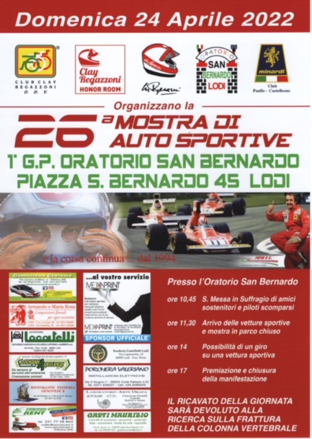 26a mostra di auto sportive e 1° gran premio “Oratorio San Bernardo”